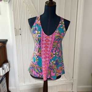 Lilly Pulitzer size small Minka Print Trapeze Tank Top